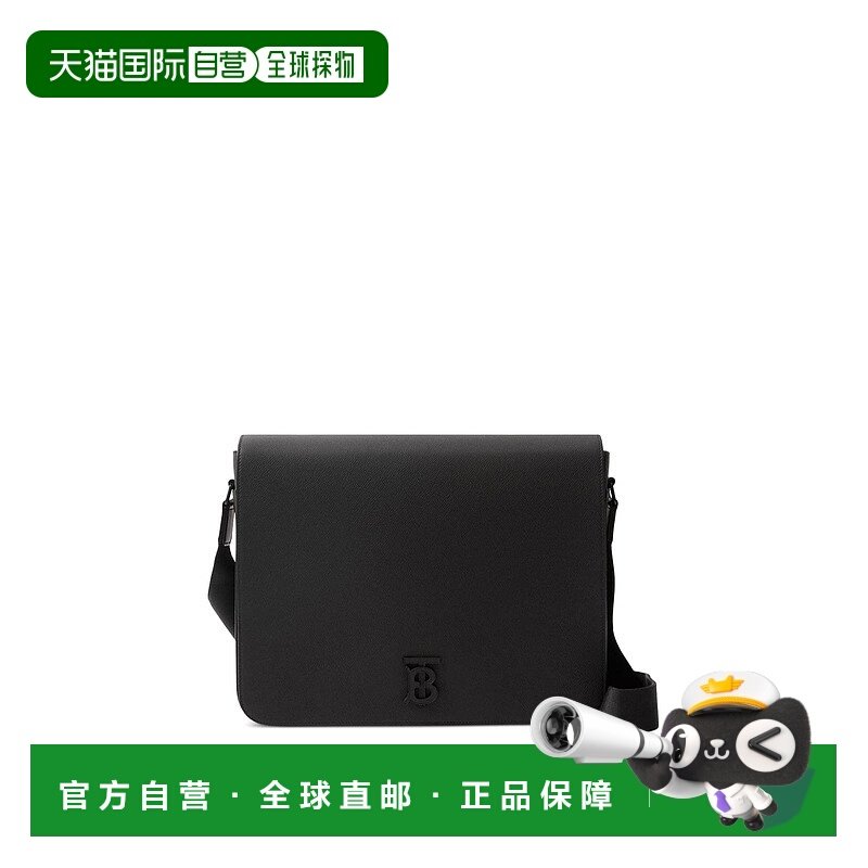 香港直邮BURBERRY 男士斜挎包 8069748 AW2023 黑色 Alfred