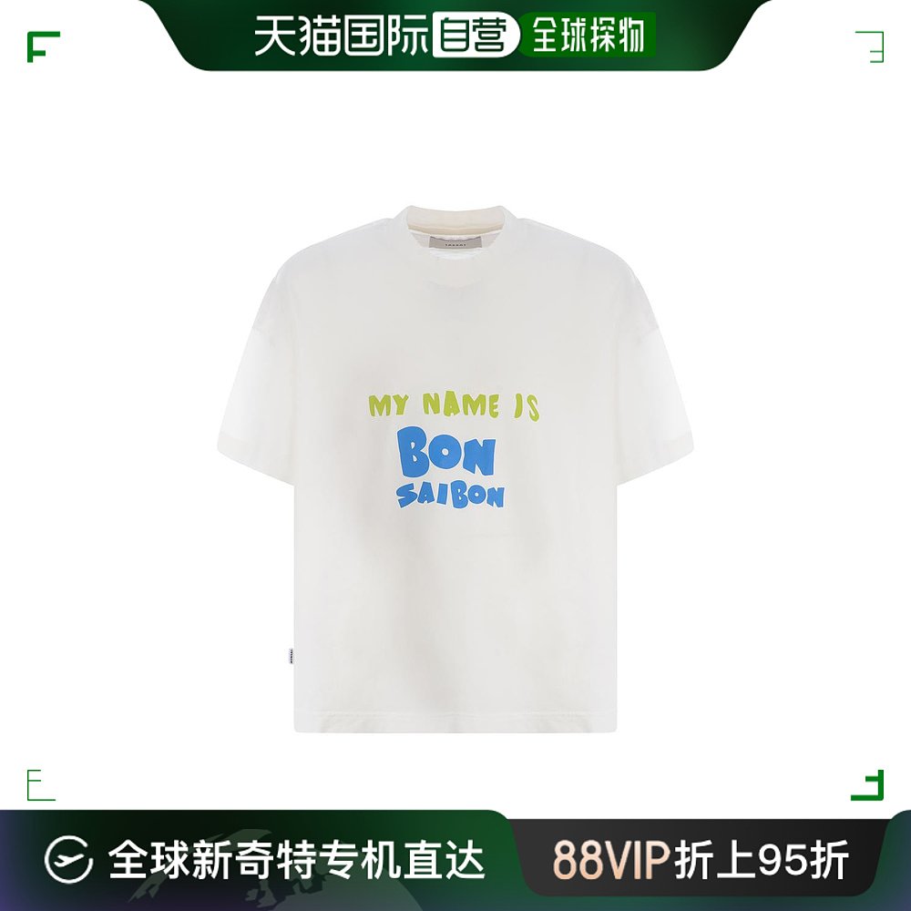 香港直邮BONSAI男士T恤 TS002004WHITE