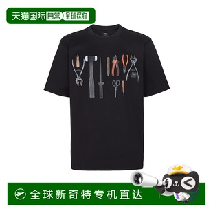 T恤 1h可退 香港直郵FENDI 男士 FY0936AR6YF0QA1高檔舒適百搭減齡