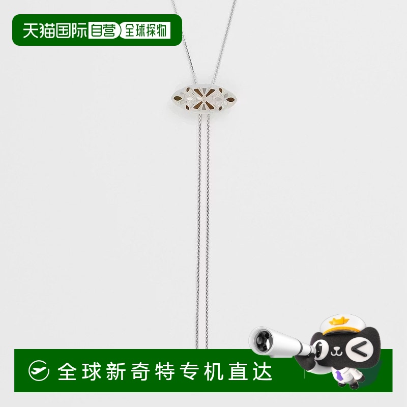 日潮跑腿Agete阿卡朵 银色多石项链 10251116010