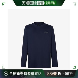 男士 香港直邮潮奢 芬迪 FY1187AQJE Fendi T恤蓝色平纹布T恤