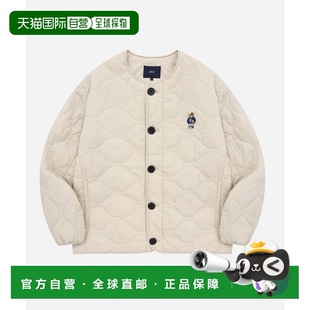 EMBROIDERY JACKET DAN QUILTING IVORY COLLARLESS 韩国直邮YALE