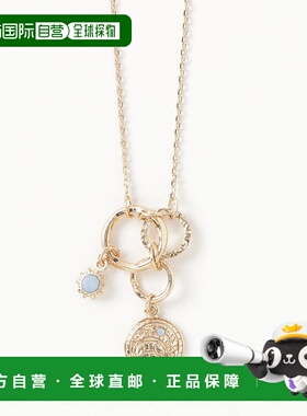 1h可退 日本直邮欧州航路女士星座主题金属玻璃吊坠项链 LCSZ9115