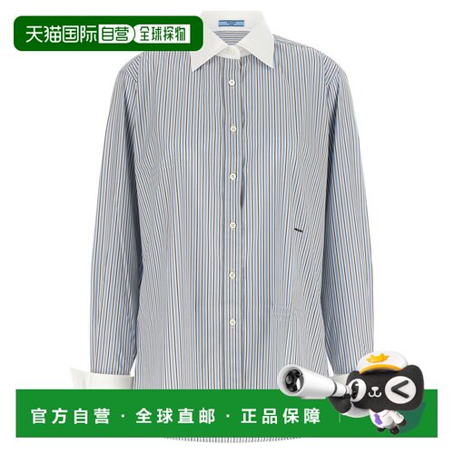 香港直邮PRADA 女士衬衫 P465JRSOOO1H1KF0012 AW2026 浅蓝色