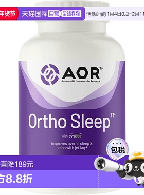 加拿大直邮AOR Ortho Sleep 443 毫克（60 粒胶囊）