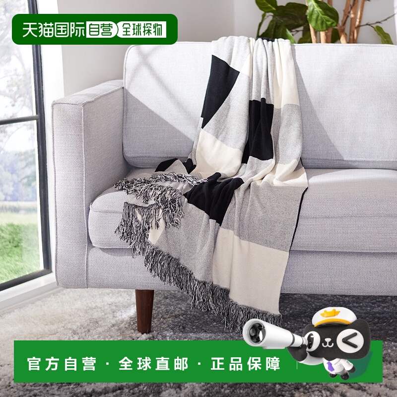自营 Safavieh Buruma 毛毯 - 黑色 / 米色 美国奥莱直发
