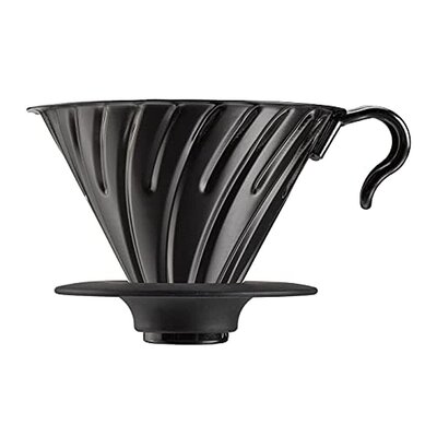 HARIO玻璃王 V60金属咖啡过滤器1-4杯用哑黑 VDMR-02-MB