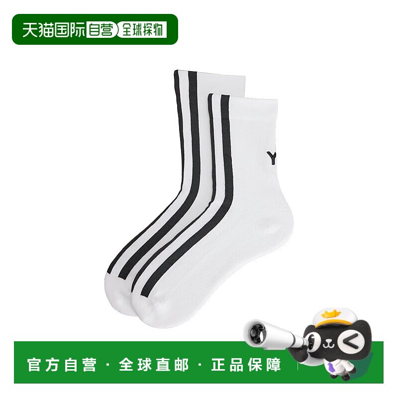香港直邮Y-3 Y-3 STRP棉质中筒袜襪類IZ3172WHITE男
