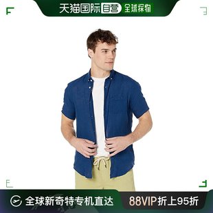 男士 短袖 SERGE 亚麻衬衫 BLANCO 香港直邮潮奢