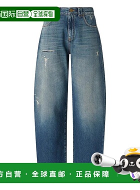 香港直邮PINKO 女士牛仔裤 103180A2SBPJU AW2025 蓝色 阔腿牛仔
