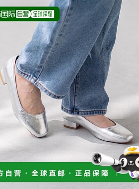 日本直邮Menue 宽幅4e方头粗跟女鞋 ME8623BW01028 女鞋平底鞋