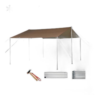 日本直邮Snow Peak HD-Tarp Recta Pro M 套装 TP-841S 防水布帐