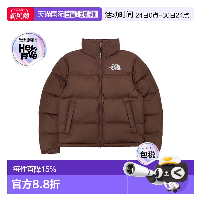 韩国直邮THE NORTH FACE/北面 1996纯色立领长袖羽绒服NJ1DQ75F