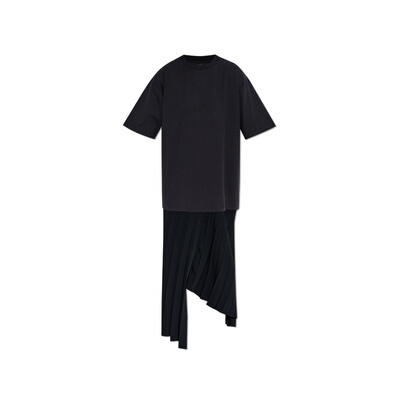BALENCIAGA 女士T恤 831226TPO381000 SS2025 黑色