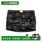 香港直邮Isabel JU0425FAC4B01I 垂坠皮革迷你裙 Marant Chani