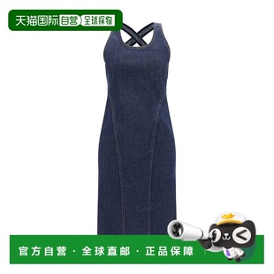 香港直邮潮奢 连衣裙 Alaia 交叉带设计无袖 AA9R1300 女士 1h可退