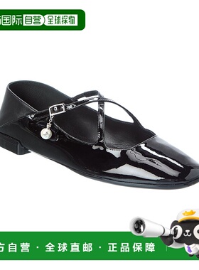 自营 Jimmy Choo Eleri专利芭蕾舞平底鞋-黑色 美国奥莱直发