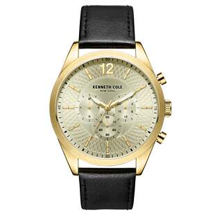自营Kenneth Cole Men's Classic mm Quartz Watch - gold 美国奥