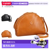 日本直邮CLEDRAN 女士斜挎肩包采用真牛 轻便 NOS 半圆形肩包一款