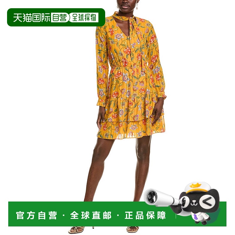 自营 Nanette Nanette Lepore Midi连衣裙-黄色 美国奥莱直发