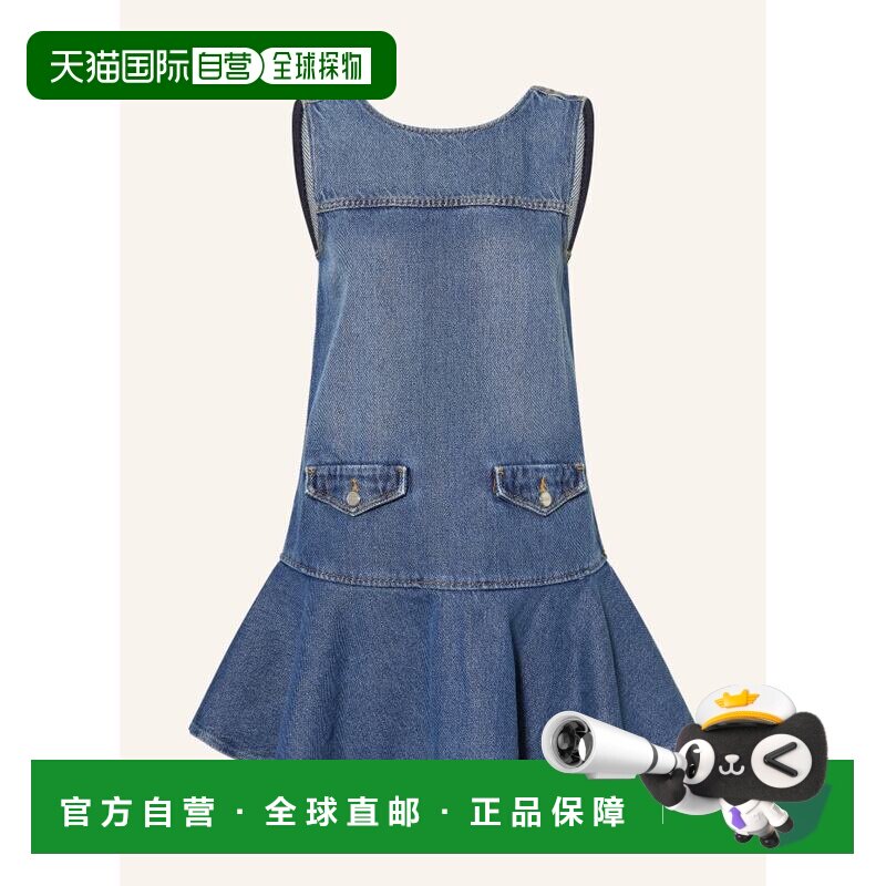 香港直邮GANNI 女士连衣裙 100308008717000 CO 蓝色 denim dress
