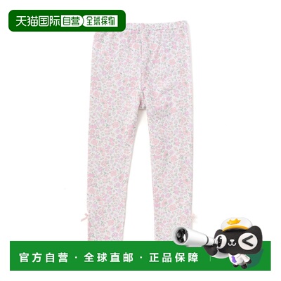 日本直邮SLAP SLIP女童纯棉蕾丝边印花打底裤 180981579