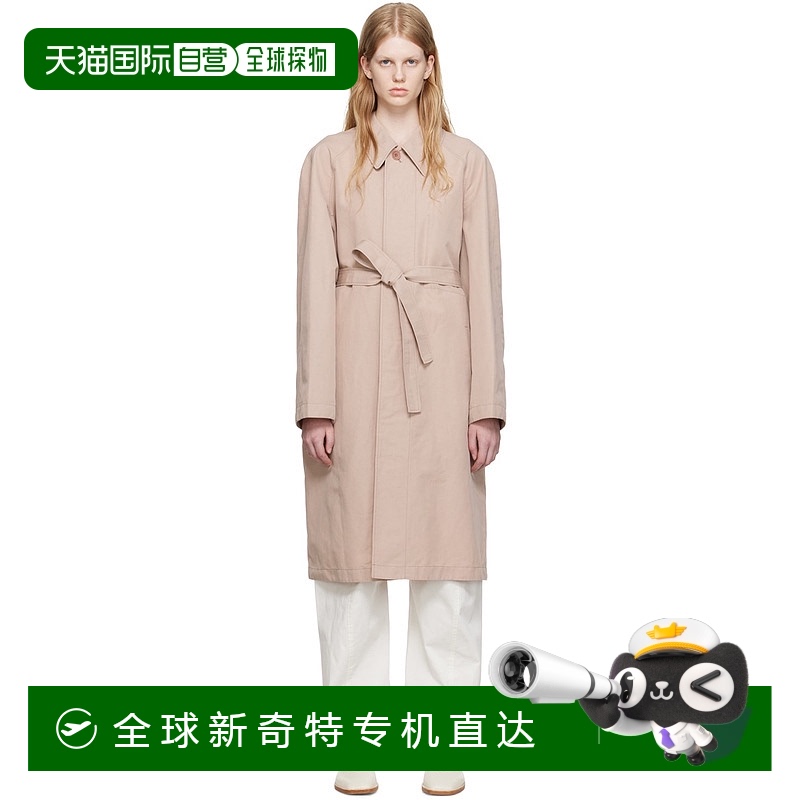 香港直邮潮奢 Lemaire 女士 粉色束带大衣 CO1003LF1010