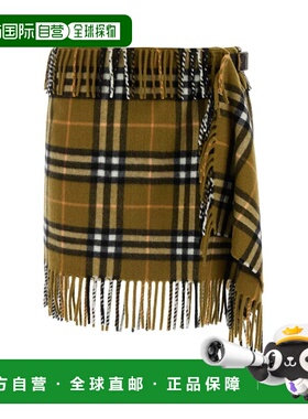 香港直邮BURBERRY 女士半身裙 8099716C1422-7 AW2024 绿色 Burbe