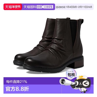 1h可退 香港直邮clarks originals 其乐 女士 Hearth 玫瑰切尔西