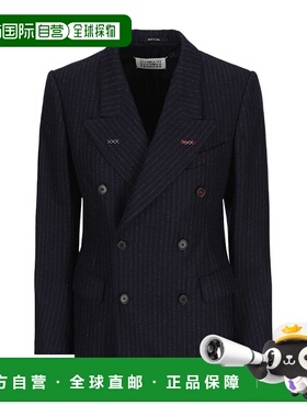 香港直邮Maison Margiela 条纹双排扣西装外套 SI0BN0001S54046