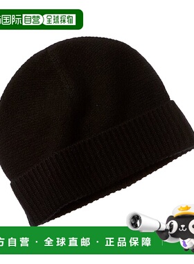 自营sofiacashmere 8层针织羊绒帽-黑色 美国奥莱直发帽子