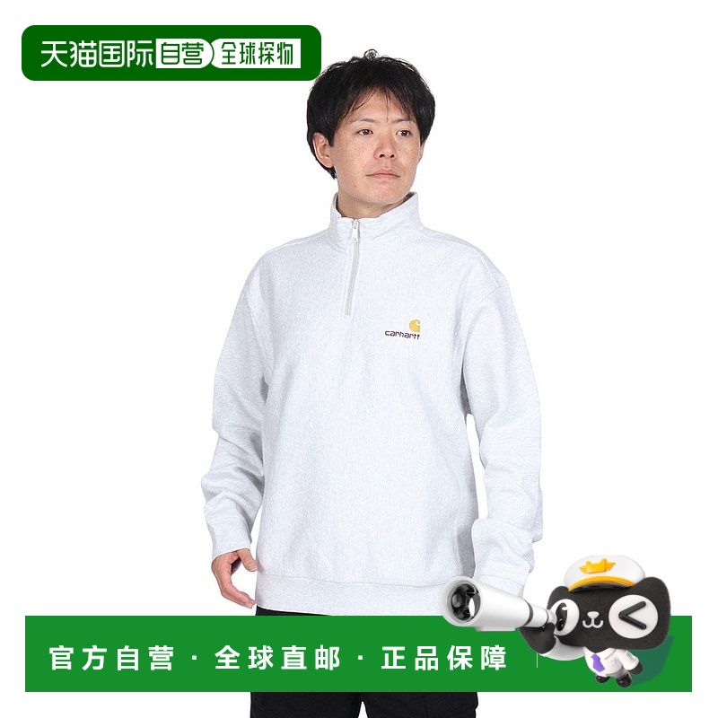 日本直邮Carhartt WIP FW22 Half Zip American Script Sweatshir