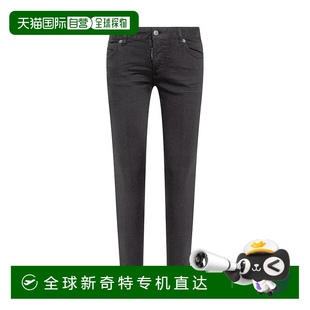 香港直邮潮奢 二次方 1h可退 Dsquared2 S75LB06 女士 徽标牛仔裤