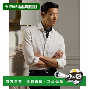 自营欧洲直邮RalphLauren拉夫劳伦 Purple Label亚麻衬衫