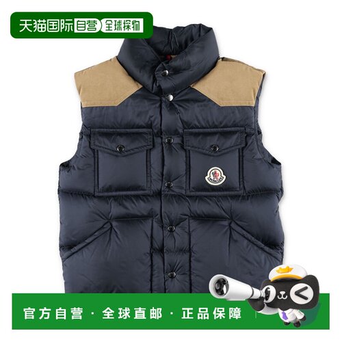 香港直邮MONCLER 男童马甲 1A00112597YF778 AW2026 深蓝色 STELL