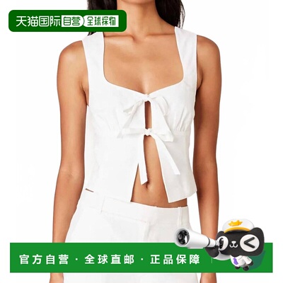 自营niaCarolina Sleeveless Top In White - white 美国奥莱直发