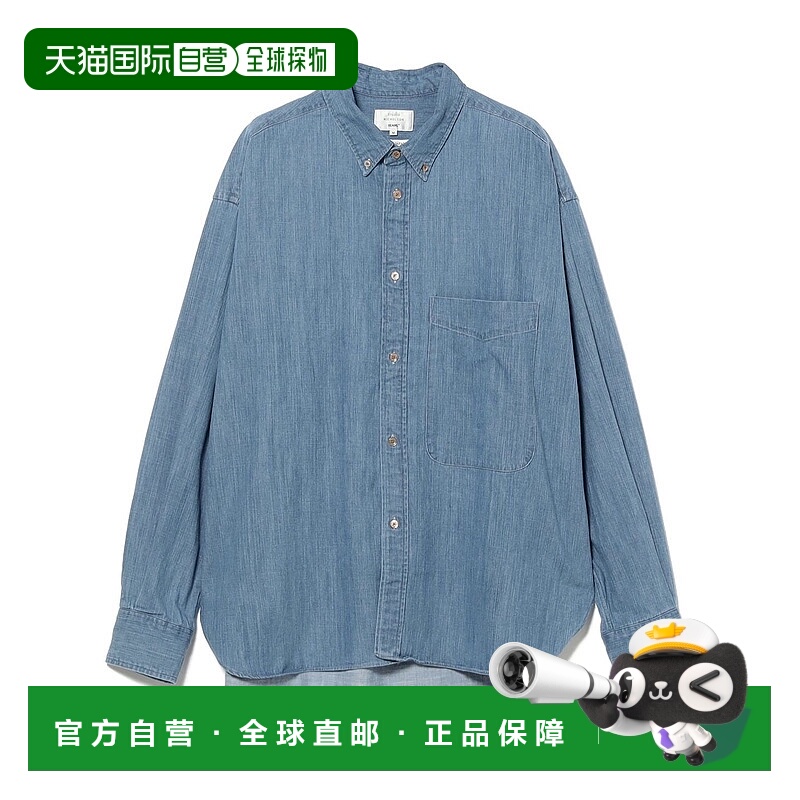 1h可退 日本直邮STUDIO NICHOLSON 男装 大版型 左斜纹丹宁衬衫 B