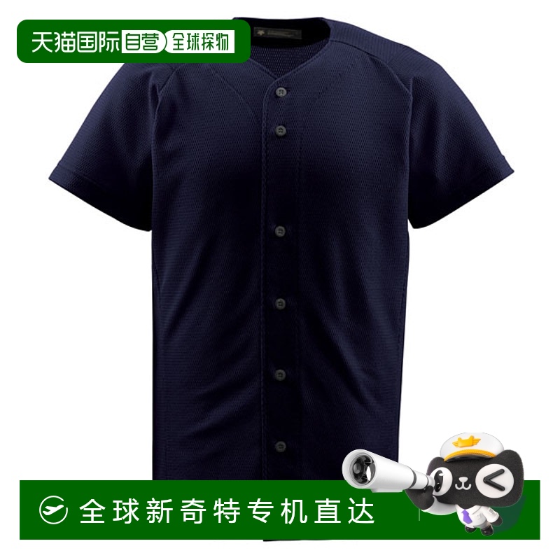 日本直邮Descente 少年全开衬衫 黑色少年 JDB1010-BLK新款
