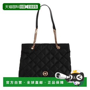 1h可退 香港直邮潮奢 versace 范思哲 女士 肩包 black黑色 舒适