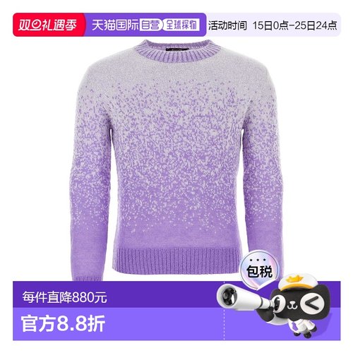 香港直邮MCM 女士 圆领长袖毛衣 MFEDAMM02 purple紫色 舒适时尚