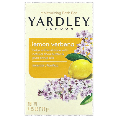 香港直邮Yardley London保湿沐浴香皂柠檬马鞭草4.25 盎司（椰子