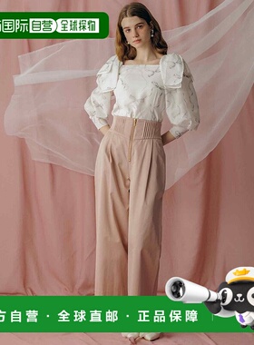 日本直邮31 Sons de mode 塔克设计牛仔阔腿裤 [315060EW016035]