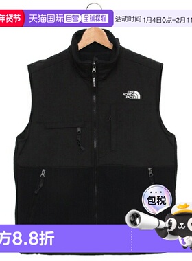 日本直邮The North Face Retro Denali 背心拉链保暖夹克黑色男士