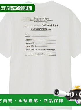 日本直邮THE NORTH FACE 短袖 Entrance Permission T恤 男女通用