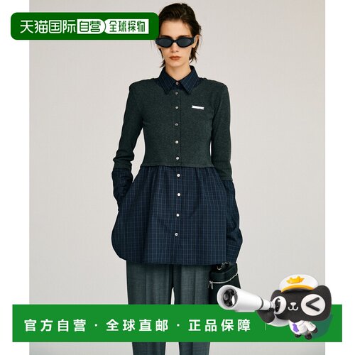 日本直邮PRANK PROJECT 女装 拼接衬衫式长款上衣【付后1h可退】