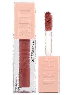 香港直邮Maybelline,Lifter Gloss + 透明质酸，004 Silk，0正品
