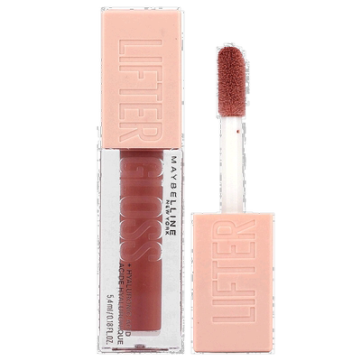 香港直邮Maybelline,Lifter Gloss + 透明质酸，004 Silk，0正品