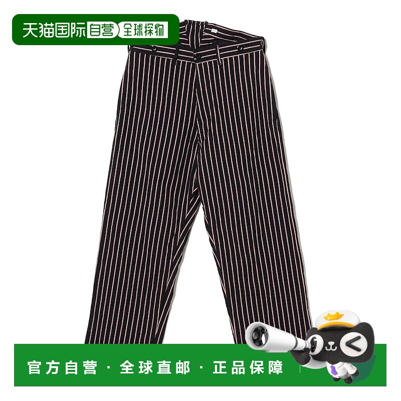 1h可退 日本直邮OUTIL 女装 高腰直筒裤 棉羊毛亚麻混纺 显腿长宽