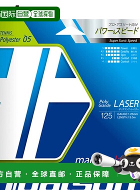 日本直邮Toalson Poly Grande Razor 125 RD 240M 网球线适用于 R