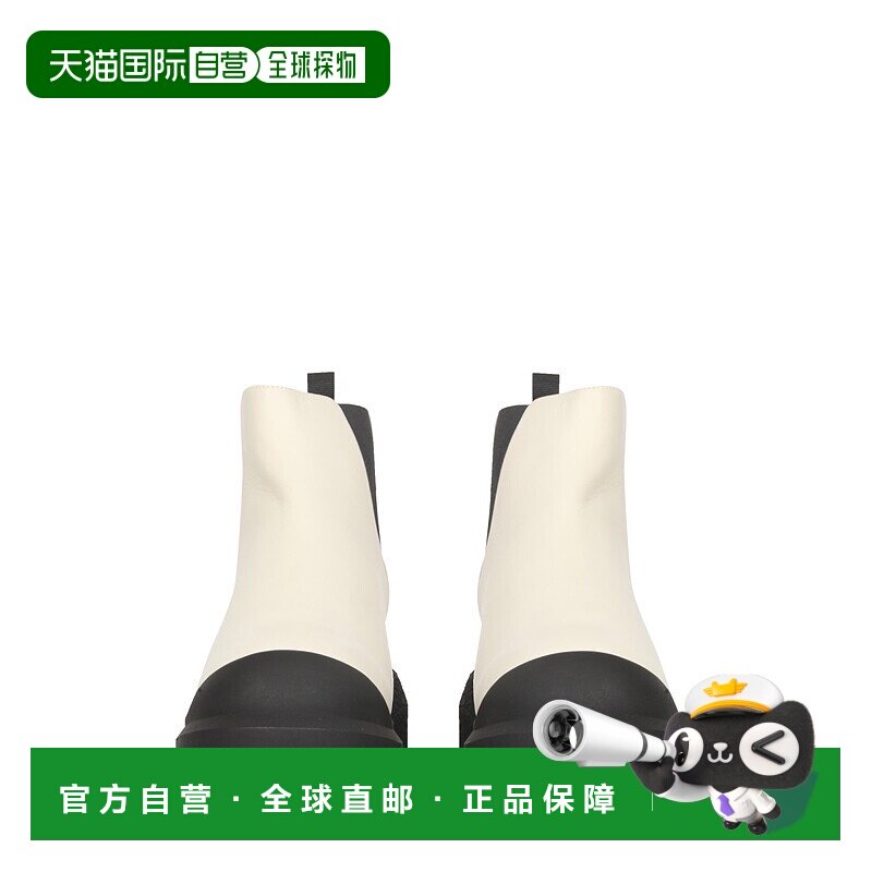 欧洲直邮Stuart Weitzman女士米色圆头靴子时尚百搭简约潮流女靴